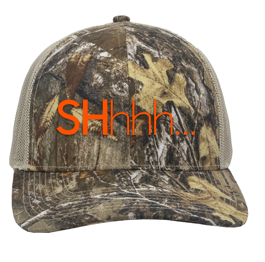 baseball hat-camo-"SHhhh..."